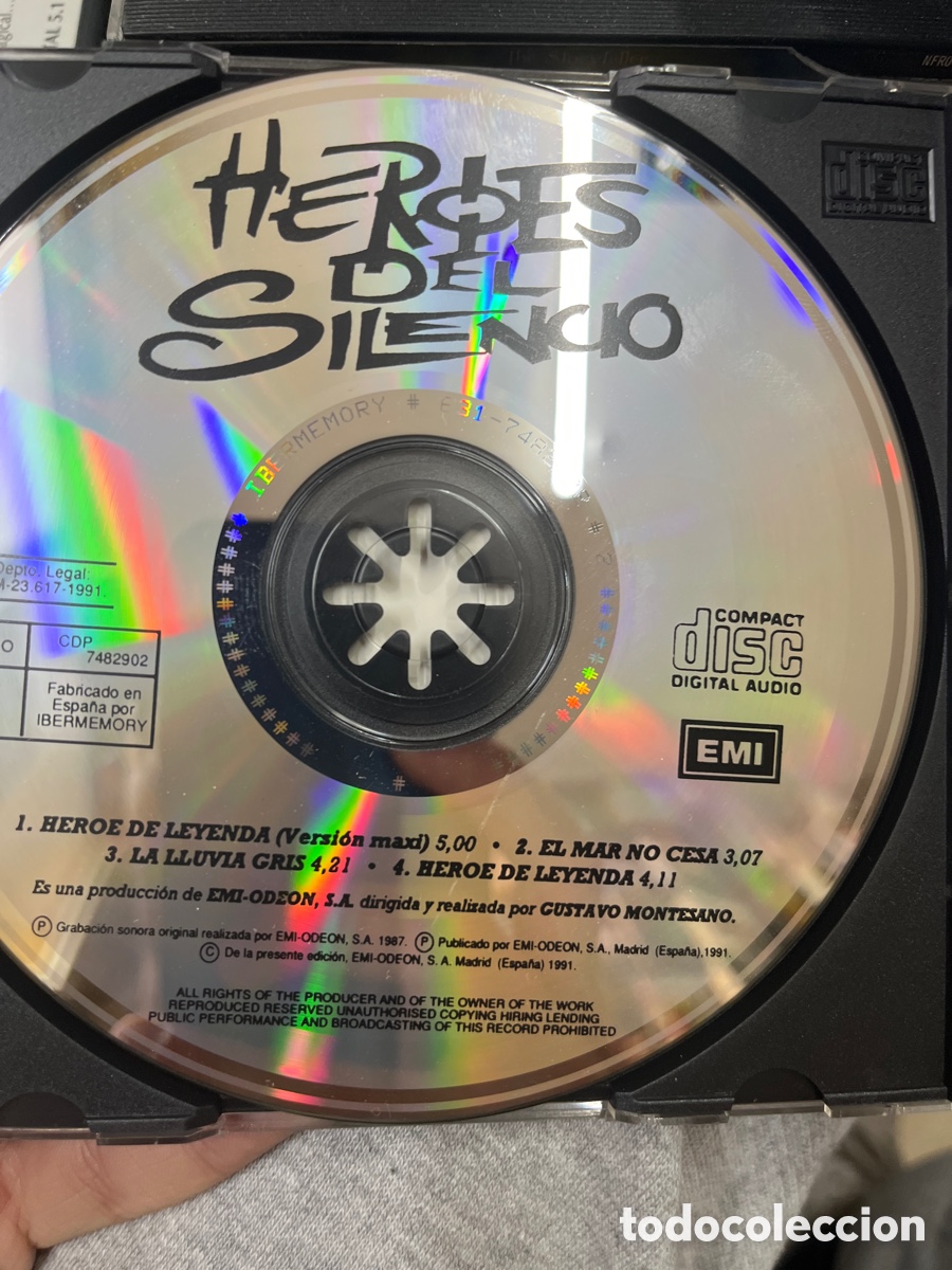 CDs de m&uacute;sica: h&eacute;roes del silencio h&eacute;roe de leyenda - Foto 3