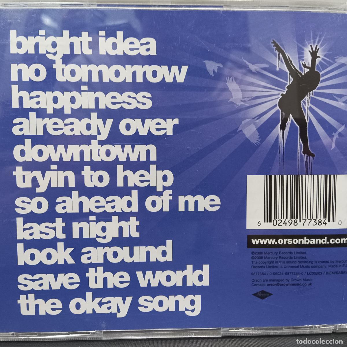 CDs de m&uacute;sica: ORSON, BRIGHT IDEA. CD - Foto 2