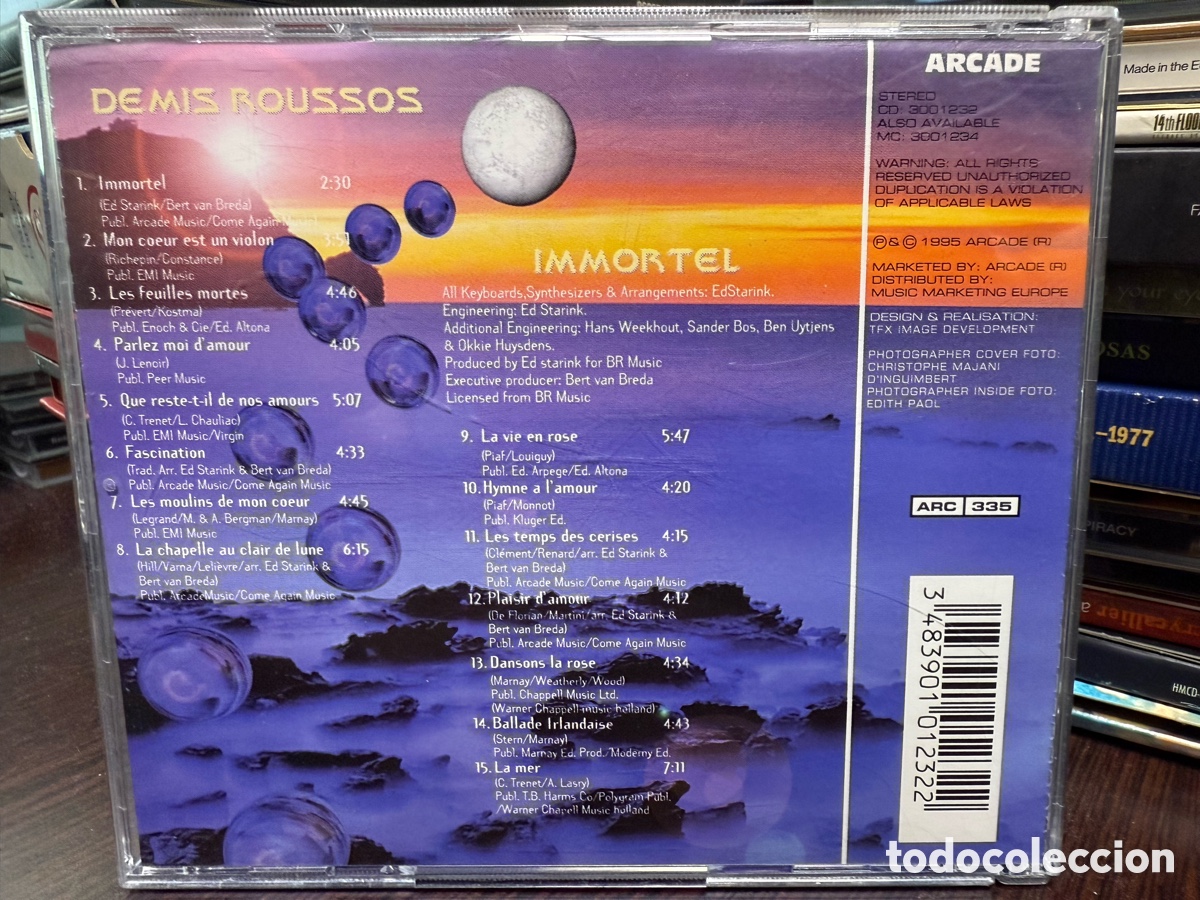 CDs de m&uacute;sica: Demis Roussos - Immortel (CD) - Foto 2
