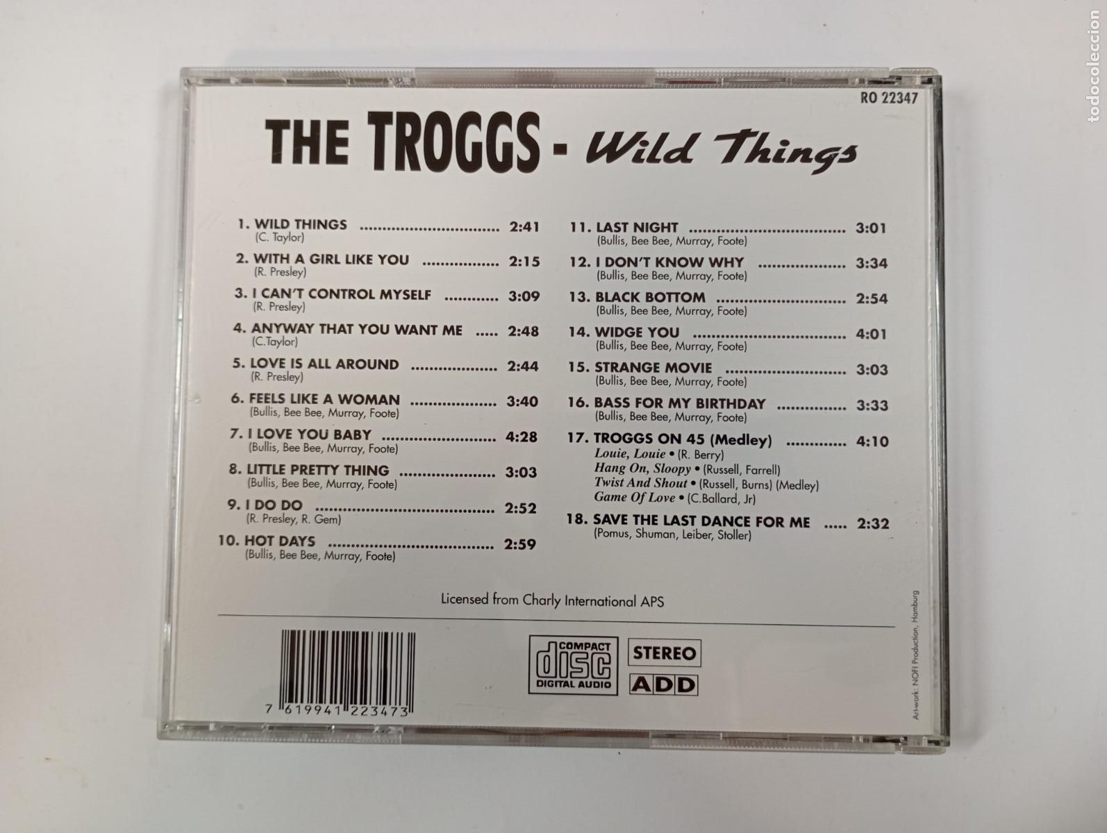 CDs de m&uacute;sica: THE TROGGS. WILD THINGS. CD. TDKCD228 - Foto 2