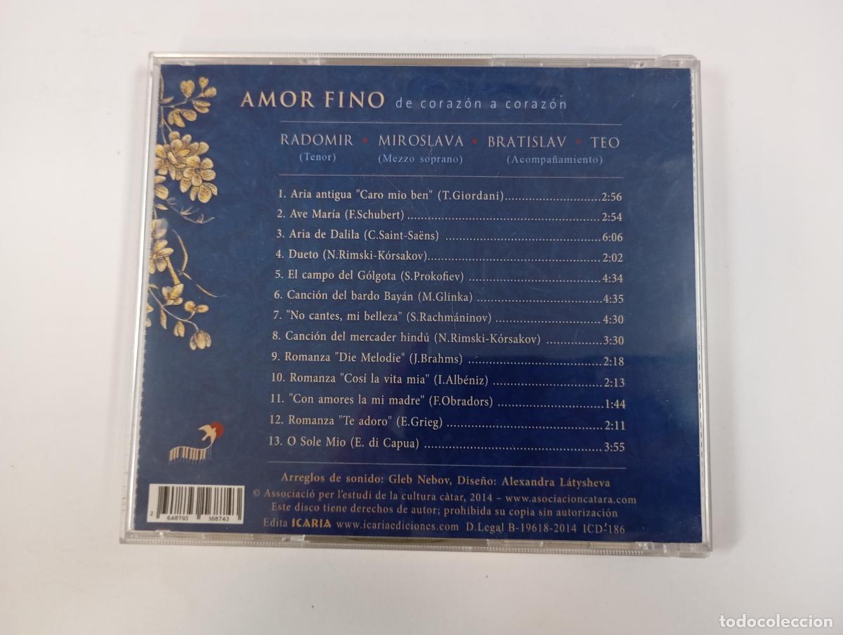 CDs de m&uacute;sica: AMOR FINO. DE CORAZ&Oacute;N A CORAZ&Oacute;N. CD. TDKCD239 - Foto 2