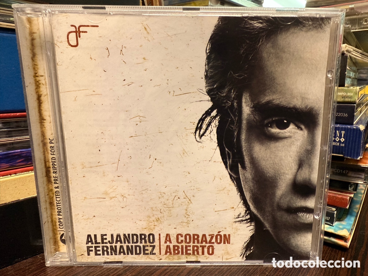 CDs de m&uacute;sica: Alejandro Fern&aacute;ndez - A Coraz&oacute;n Abierto (CD) - Foto 1
