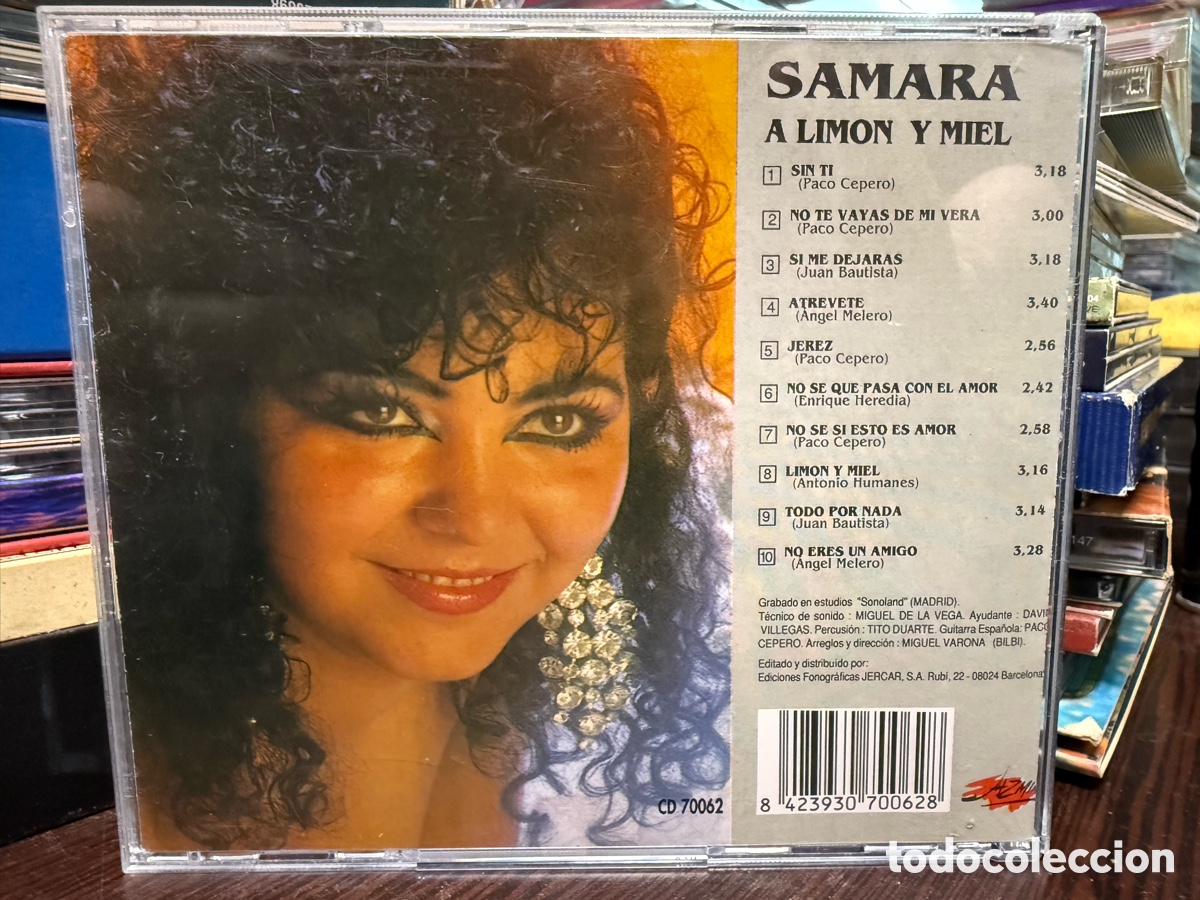 CDs de m&uacute;sica: Samara - A Lim&oacute;n y Miel (CD) - Foto 2