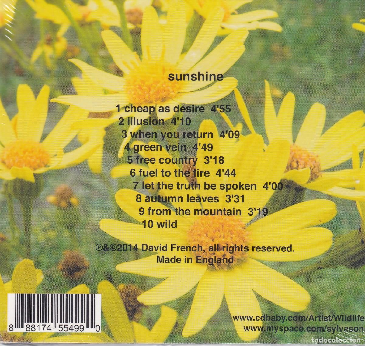 CDs de m&uacute;sica: Mr Wildlife - Sunshine (precintado) - Foto 2