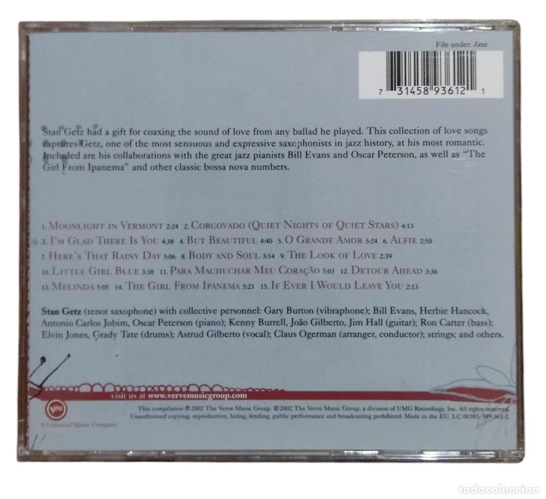 CDs de m&uacute;sica: CD STAN GETZ - GETZ FOR LOVERS. EXCELENTE ESTADO. - Foto 3