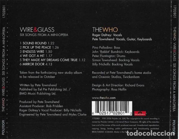 CDs de m&uacute;sica: The Who - Wire & Glass - Foto 2