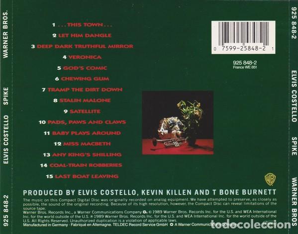 CDs de m&uacute;sica: Elvis Costello - Spike - Foto 2