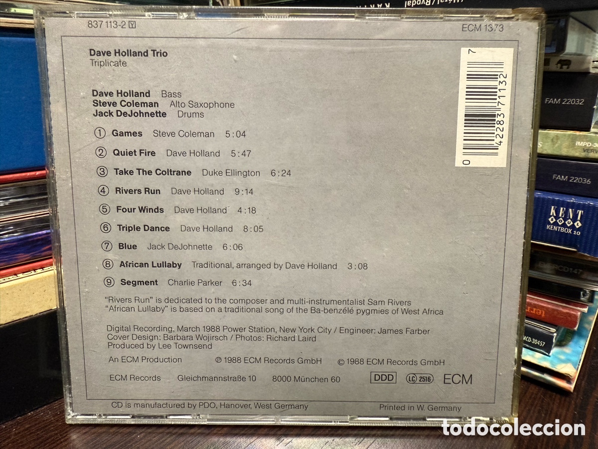 CDs de m&uacute;sica: Dave Holland - Triplicate (CD) - Foto 2