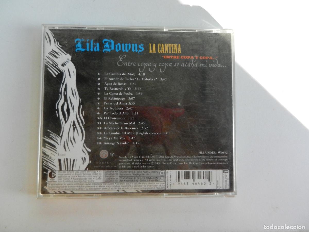 CDs de m&uacute;sica: LILA DOWNS - LA CANTINA - ENTRE COPA Y COPA - CD 2006 - Foto 3