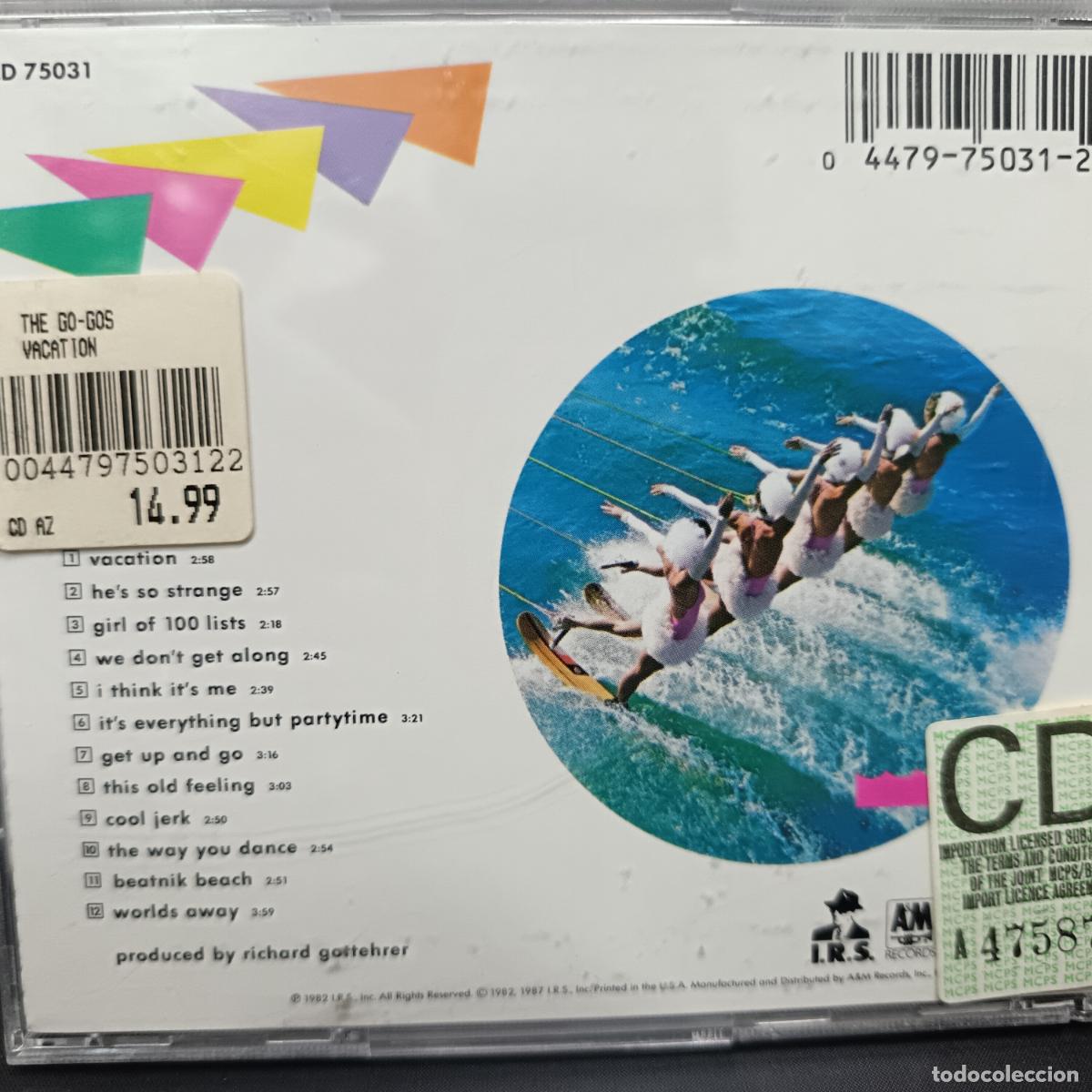 CDs de m&uacute;sica: Go-Gos &ndash; Vacation. CD - Foto 2