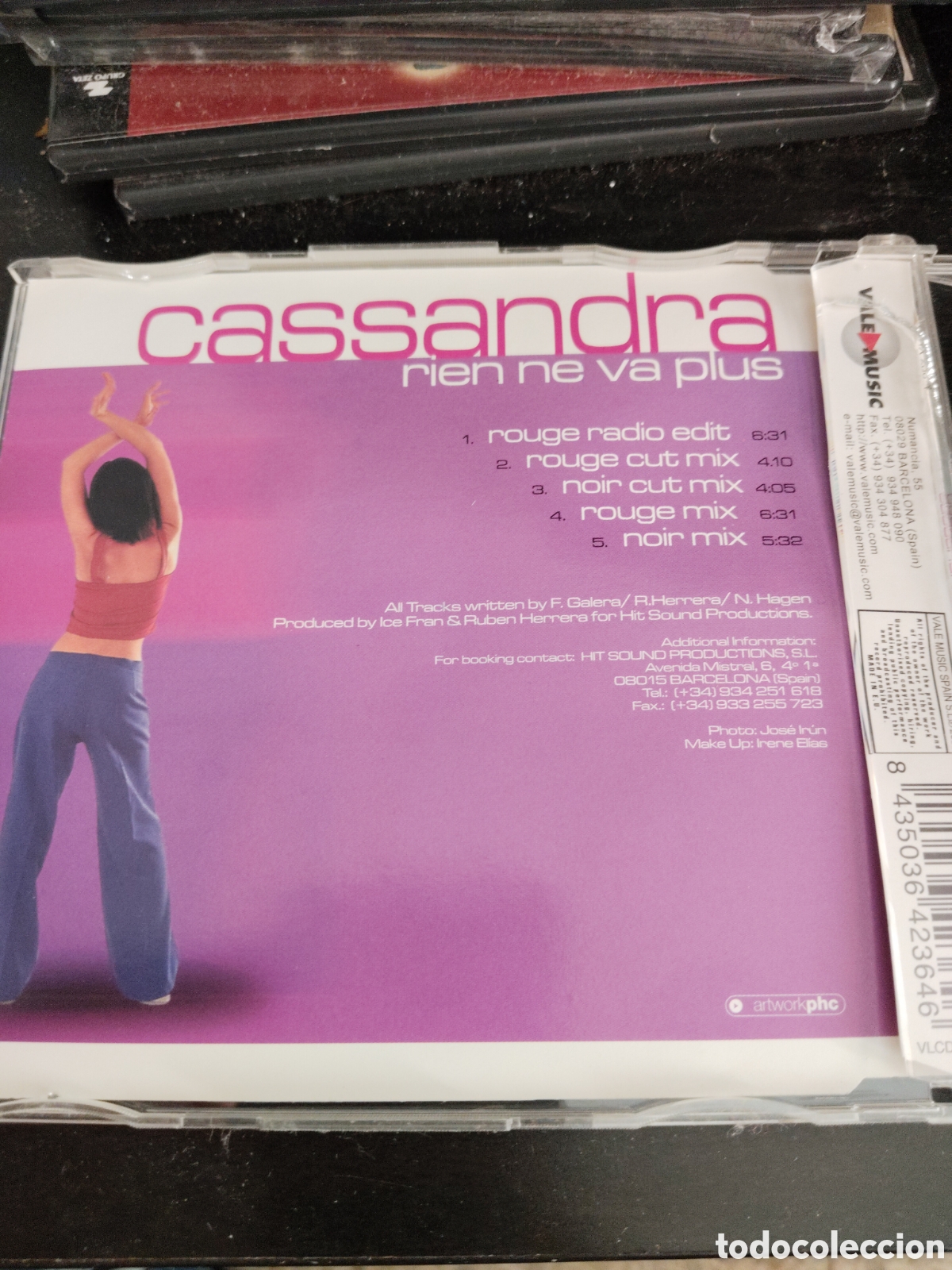 CDs de m&uacute;sica: Cassandra&nbsp;&ndash;&nbsp;Rien Ne Va Plus. Cd maxi single 2000 Espa&ntilde;a - Foto 3