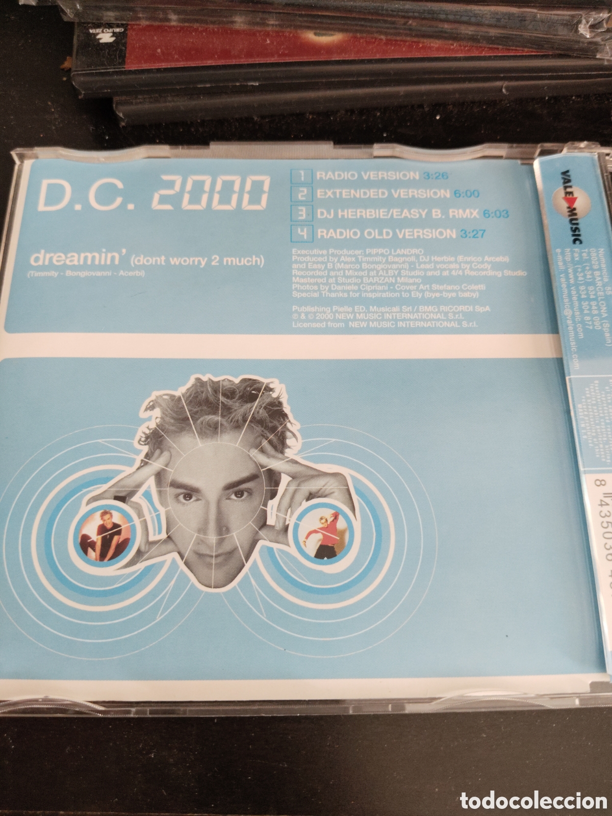 CDs de m&uacute;sica: D.C. 2000&nbsp;&ndash;&nbsp;Dreamin (Dont Worry 2 Much). Cd maxi single 2000 Espa&ntilde;a - Foto 3