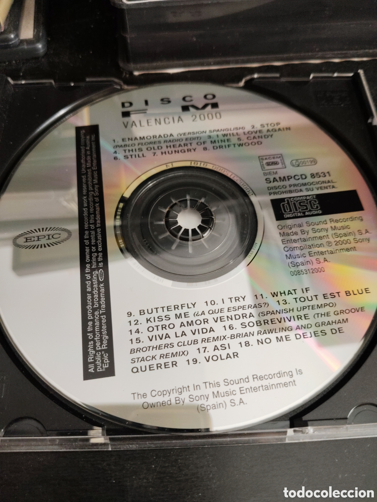 CDs de m&uacute;sica: Disco FM - Valencia 2000. Cd compilation promo 2000 Espa&ntilde;a - Foto 2