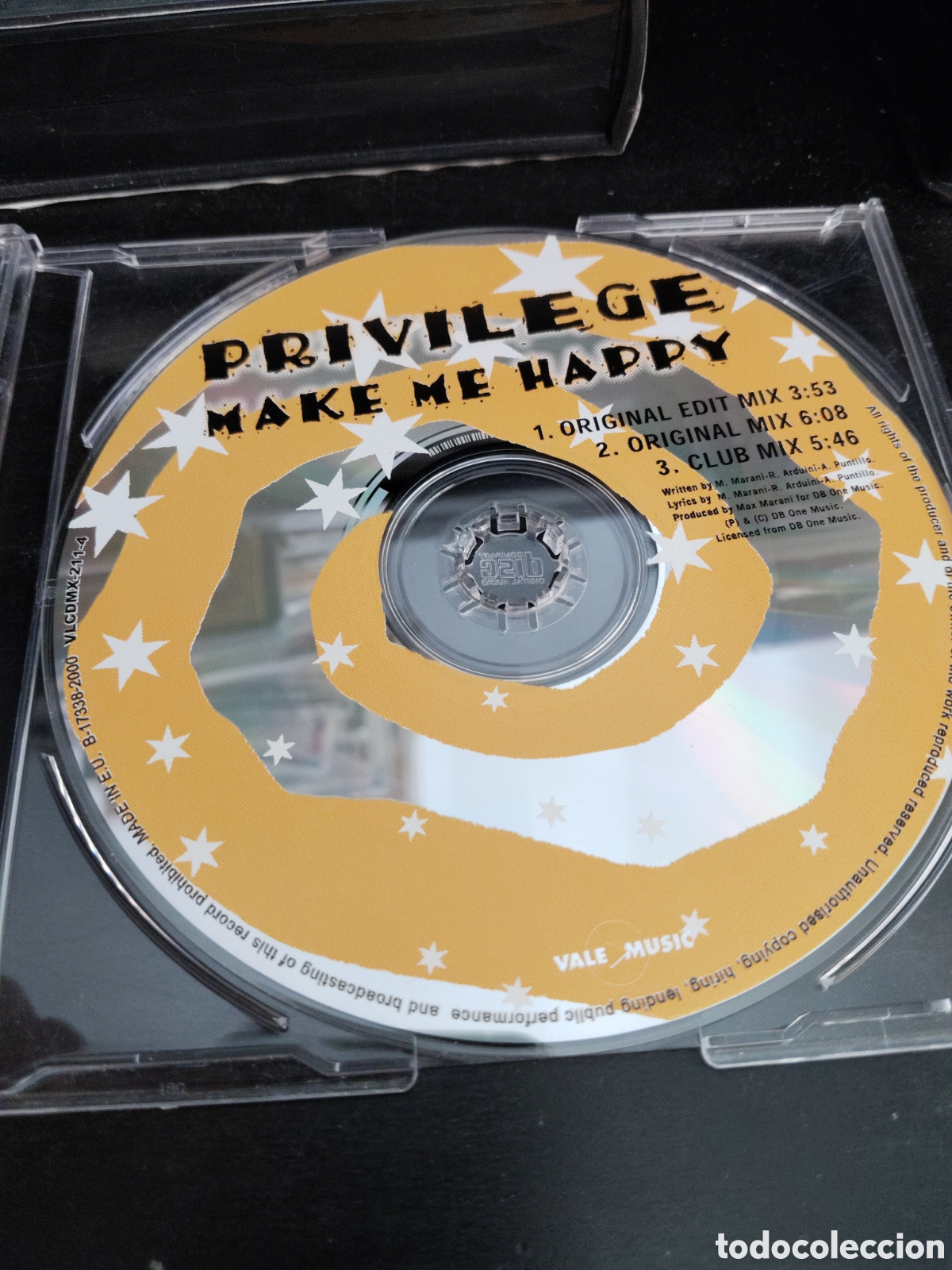 CDs de m&uacute;sica: Privilege &ndash;&nbsp;Make Me Happy. Cd maxi single 2000 Espa&ntilde;a - Foto 2