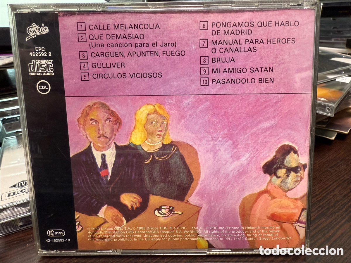 CDs de m&uacute;sica: Joaqu&iacute;n Sabina - Malas Compa&ntilde;&iacute;as (CD) - Foto 2