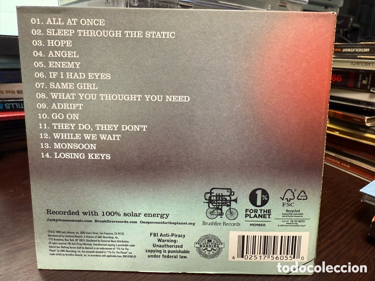CDs de m&uacute;sica: Jack Johnson - Sleep Through The Static (CD) - Foto 2