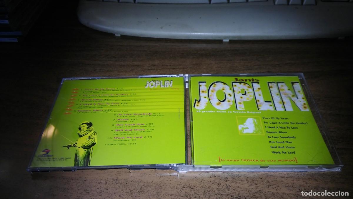 CDs de m&uacute;sica: JANIS JOPLIN - 10 GRANDES EXITOS EN VERSION ORIGINAL (1998) - Foto 1