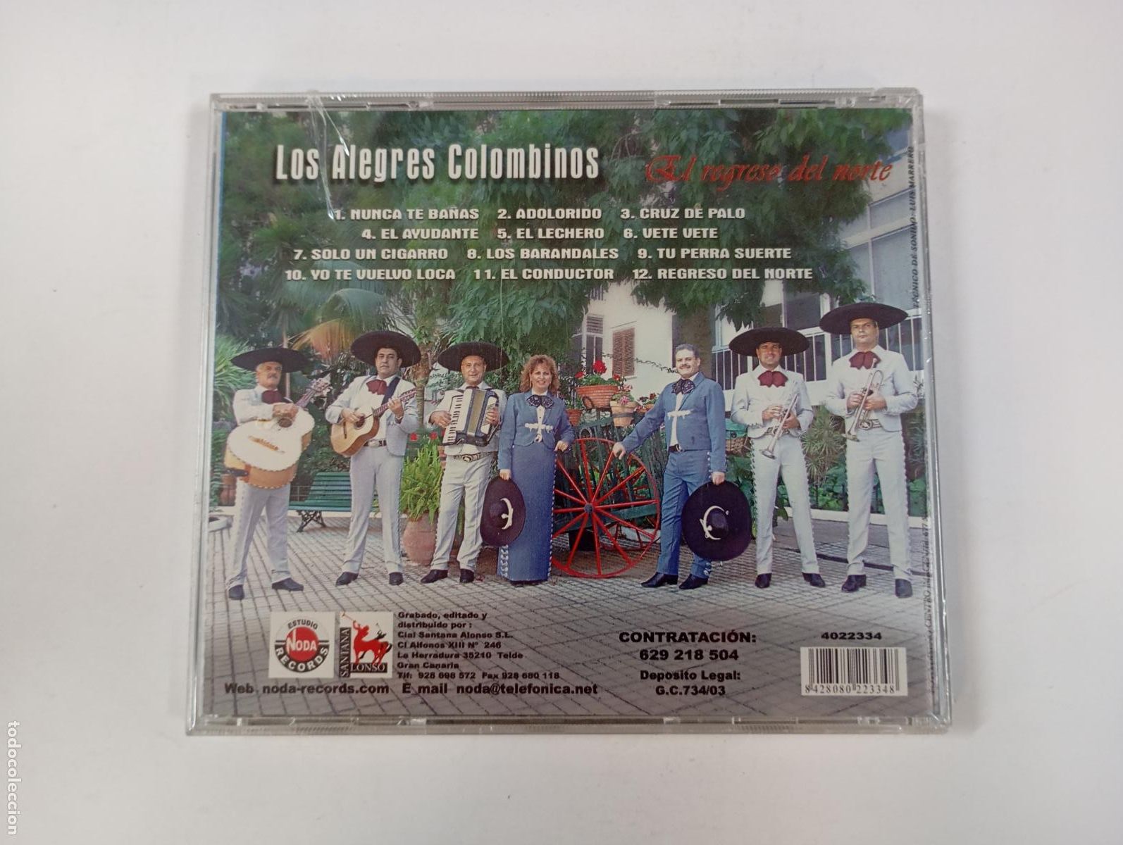 CDs de m&uacute;sica: LOS ALEGRES COLOMBIANOS. EL REGRESO DEL NORTE. CD. TDKCD211 - Foto 2