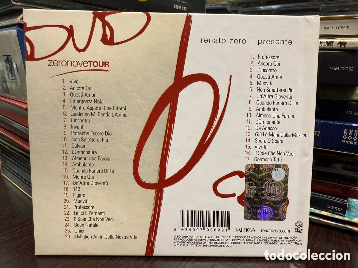 CDs de m&uacute;sica: Renato Zero - Zeronovetour / Presente (CD + DVD) - Foto 2