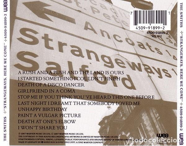 CDs de m&uacute;sica: The Smiths &ndash; Strangeways, Here We Come - CD - Foto 2