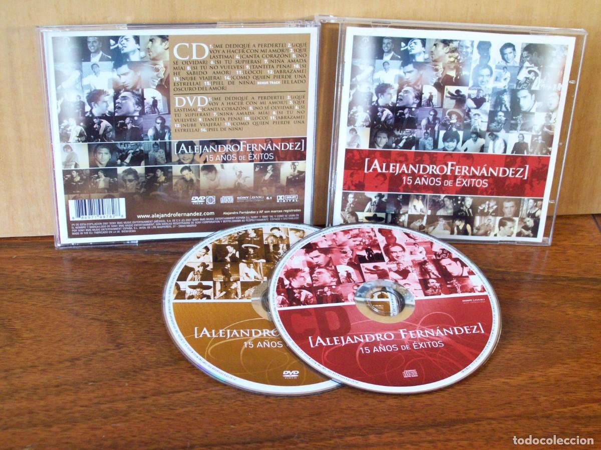 CDs de m&uacute;sica: ALEJANDRO FERNANDEZ - 15 A&Ntilde;OS DE EXITOS - CD + DVD - Foto 1