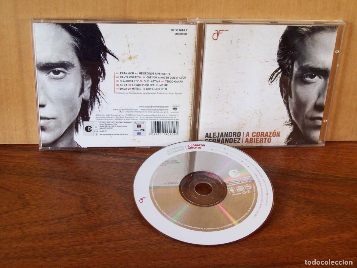 CDs de m&uacute;sica: ALEJANDRO FERNANDEZ - A CORAZON ABIERTO - CD - Foto 1