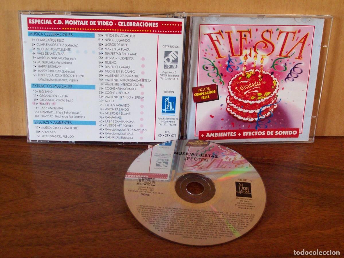 CDs de m&uacute;sica: FIESTA - CELEBRACIONES, AMBIENTES, EFECTOS DE SONIDO - CD - Foto 1