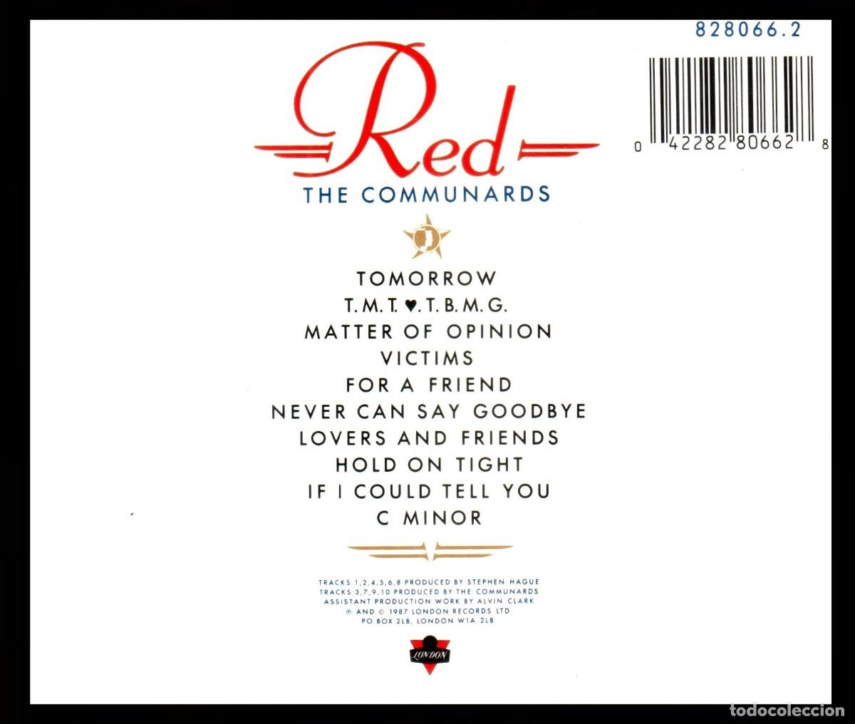 CDs de m&uacute;sica: �H1295 - THE COMMUNARDS. RED. CD. - Foto 2