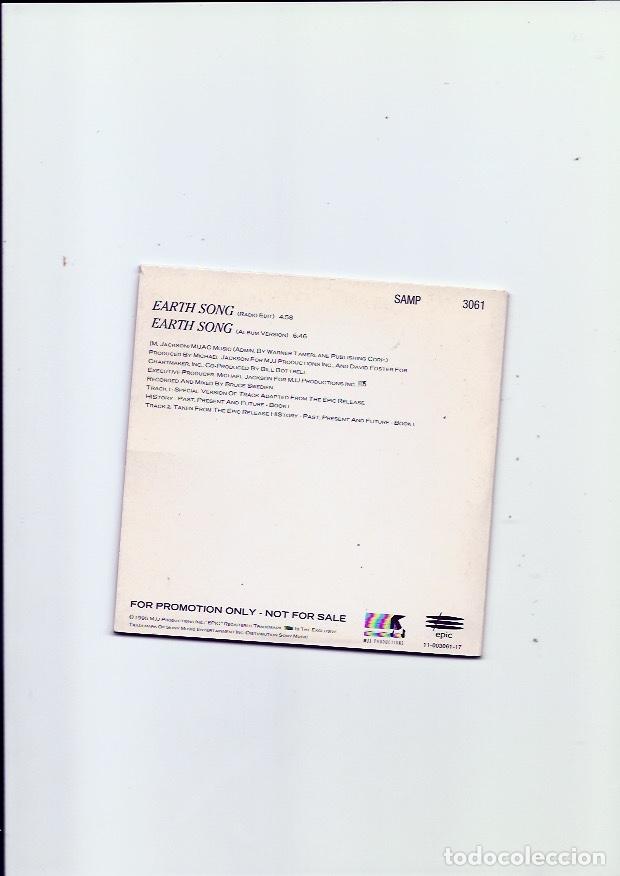CDs de m&uacute;sica: MICHAEL JACKSON. Earth song (cd single 1995) - Foto 2