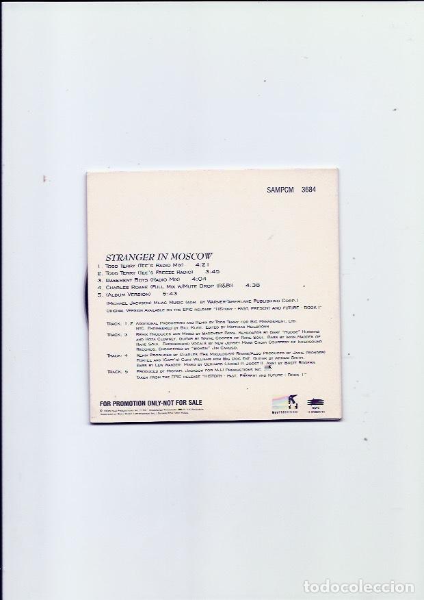 CDs de m&uacute;sica: MICHAEL JACKSON. Stranger in Moscow (cd single 1996) - Foto 2