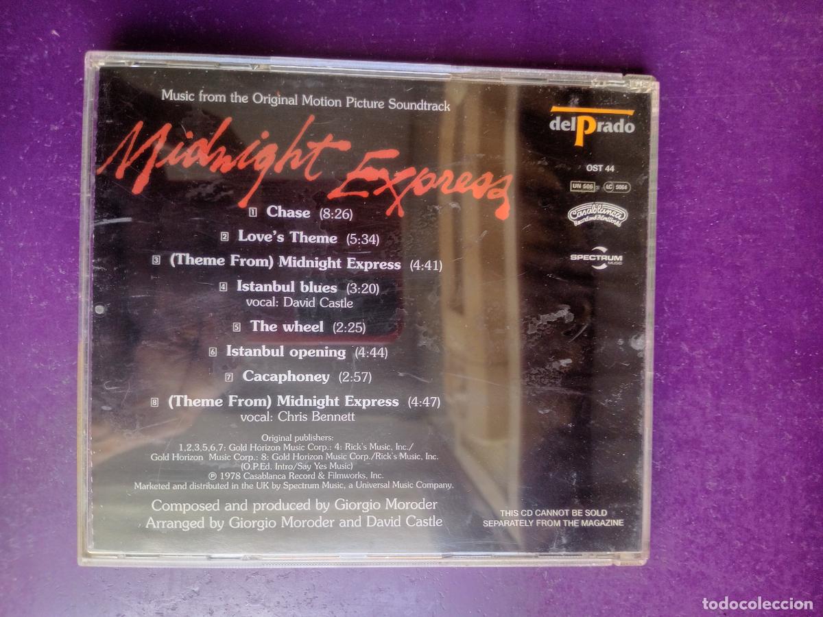 CDs de m&uacute;sica: Giorgio Moroder &ndash; Midnight Express - EXPRESO DE MEDIANOCHE - CD DECCA 2001 - BSO CINE - Foto 2
