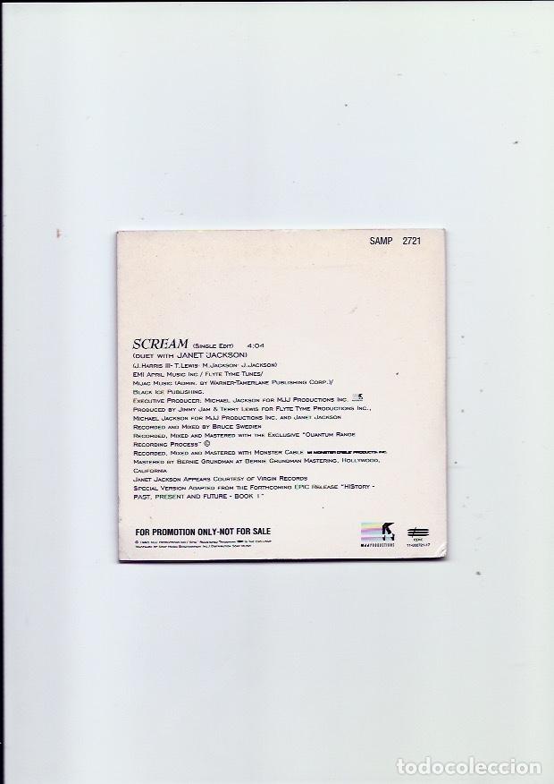 CDs de m&uacute;sica: MICHAEL JACKSON. Scream. Duet with JANET JACKSON (cd single 1995) - Foto 2