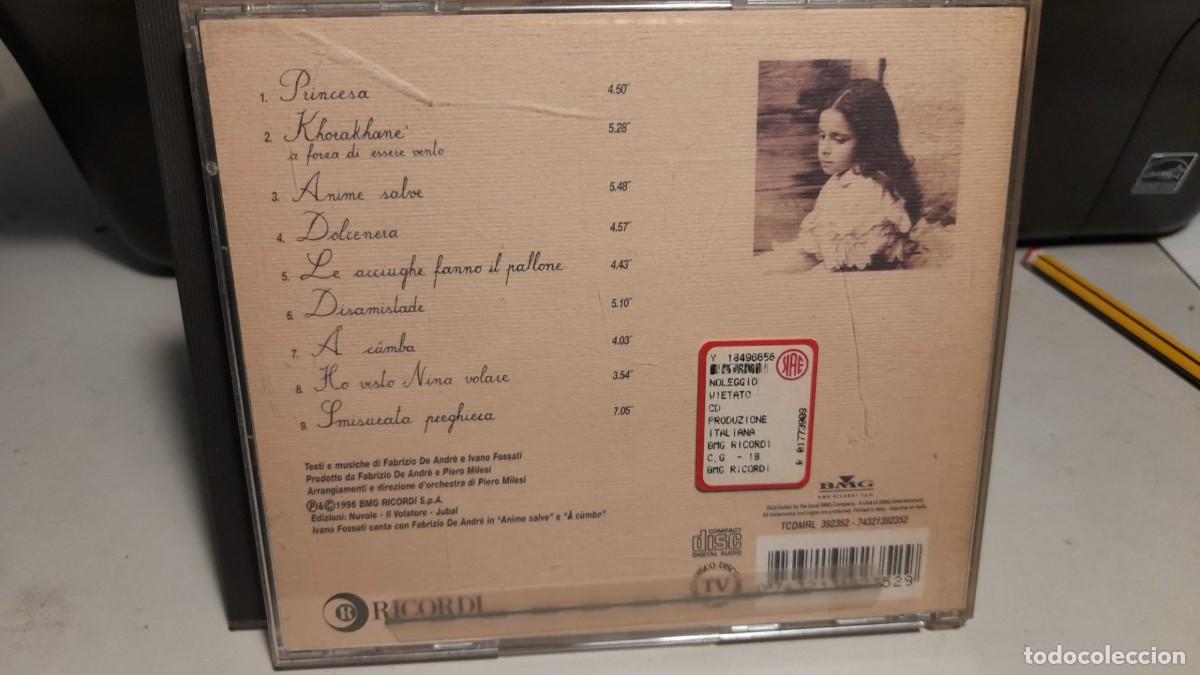CDs de m&uacute;sica: CD FABRIZIO DE ANDRE : ANIME SALVE - Foto 2