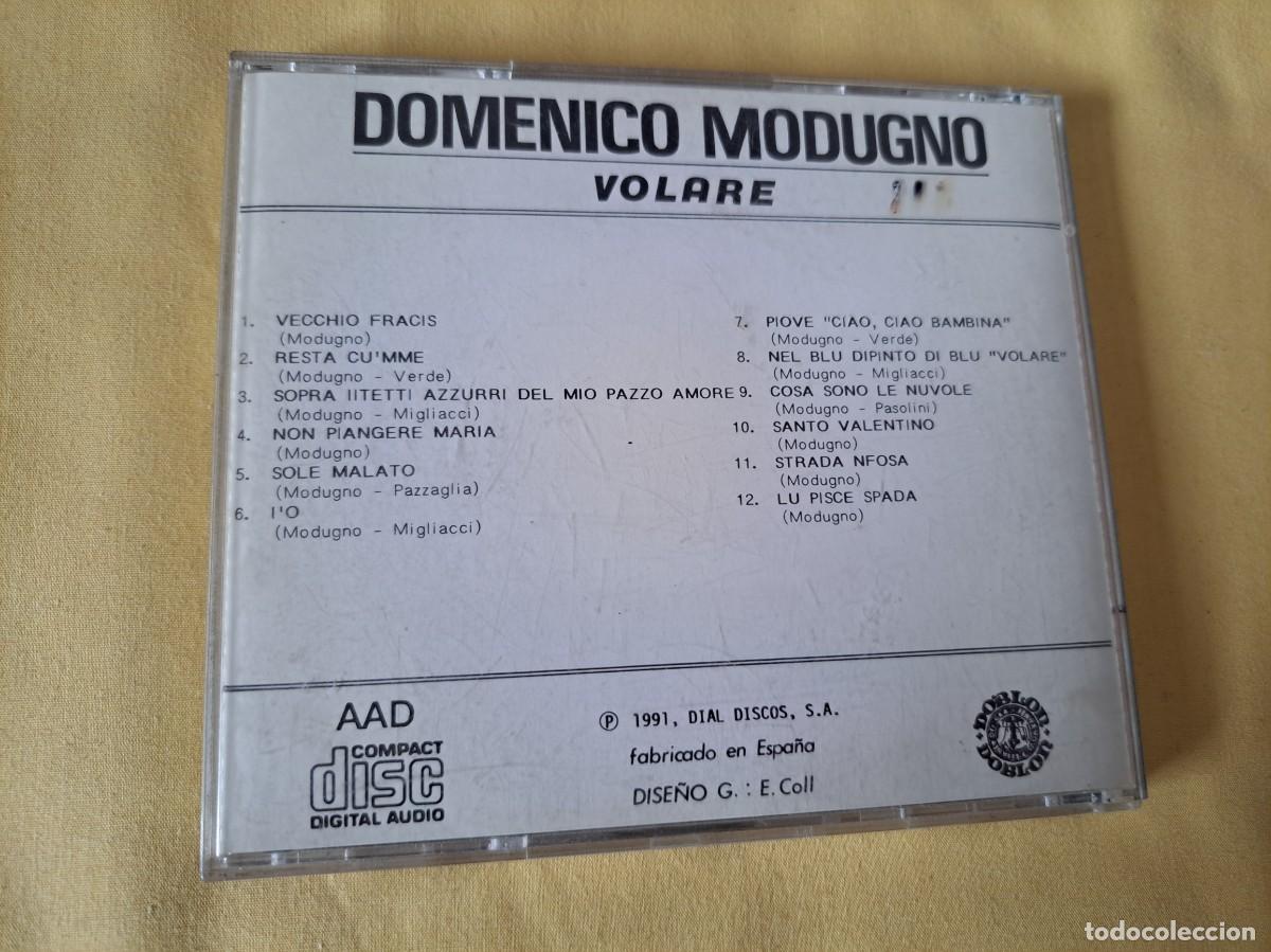 CDs de m&uacute;sica: DOMENICO MODUGNO - VOLARE - DIAL DISCOS 1991 - CD - Foto 3