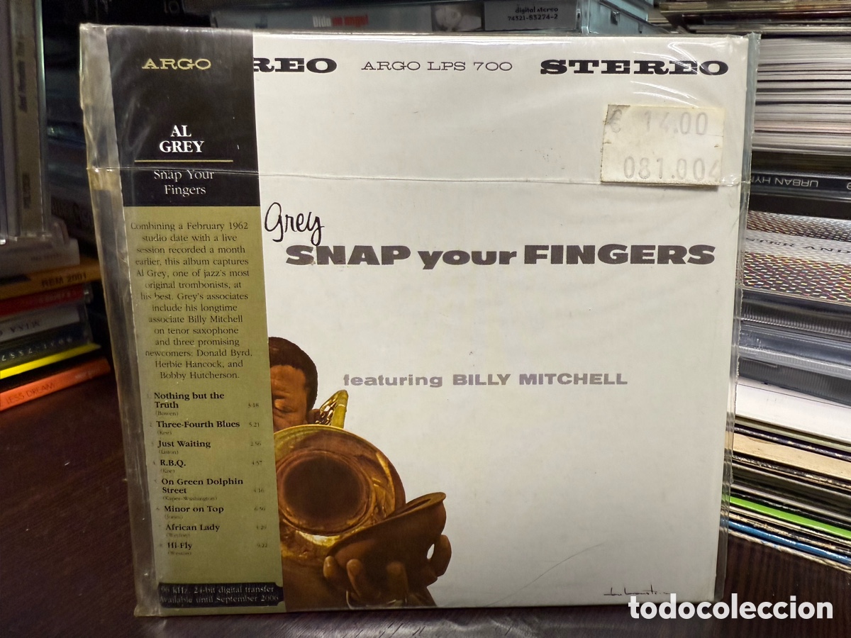 CDs de m&uacute;sica: Al Grey Featuring Billy Mitchell - Snap Your Fingers (CD) - Foto 1