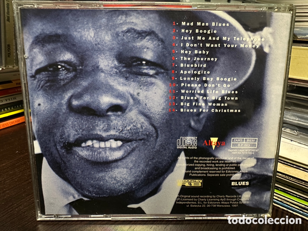 CDs de m&uacute;sica: John Lee Hooker - Blues For Big Town (CD) - Foto 2