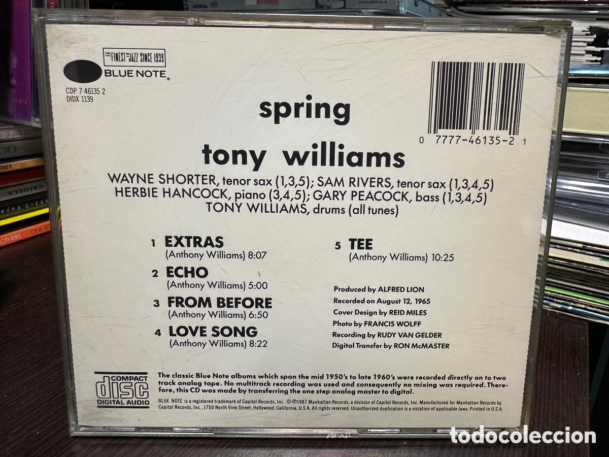 CDs de m&uacute;sica: Tony Williams - Spring (CD) - Foto 2