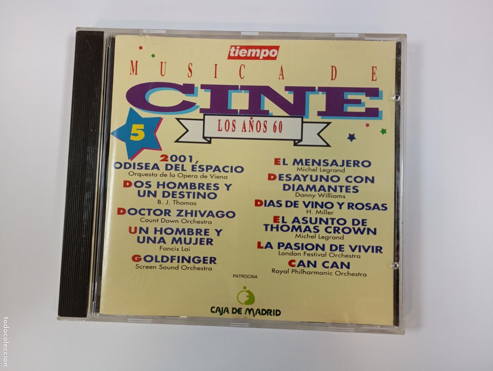 Musik-CDs: M&Uacute;SICA DE CINE 5. LOS A&Ntilde;OS SESENTA. 60. TIEMPO. CD. TDKCD175