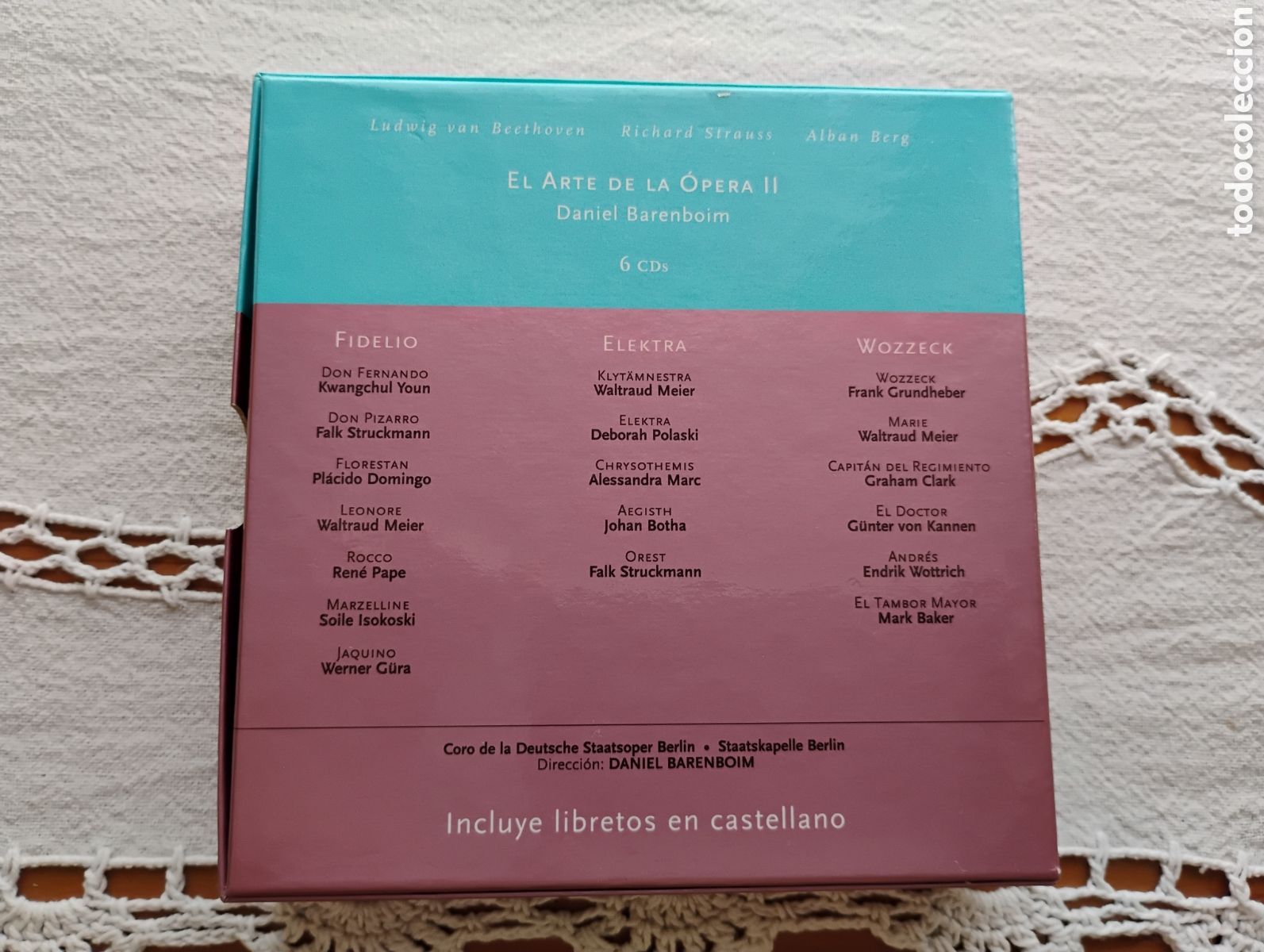 CD di Musica: Beethoven, Berg, Strauss: Fidelio, Wozzeck, Elektra. Barenboim. Teldec. 6 cds