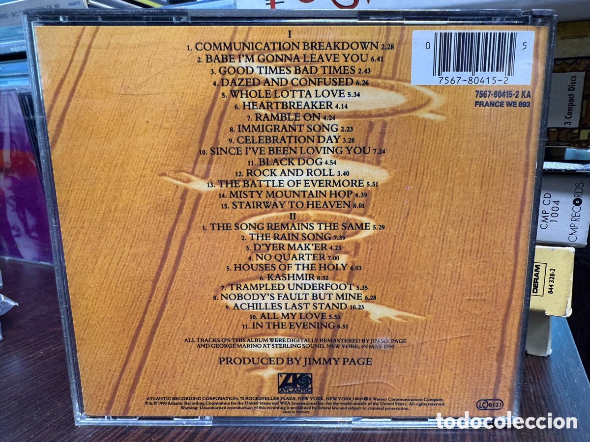 CDs de m&uacute;sica: Led Zeppelin - Remasters (2xCD) - Foto 2