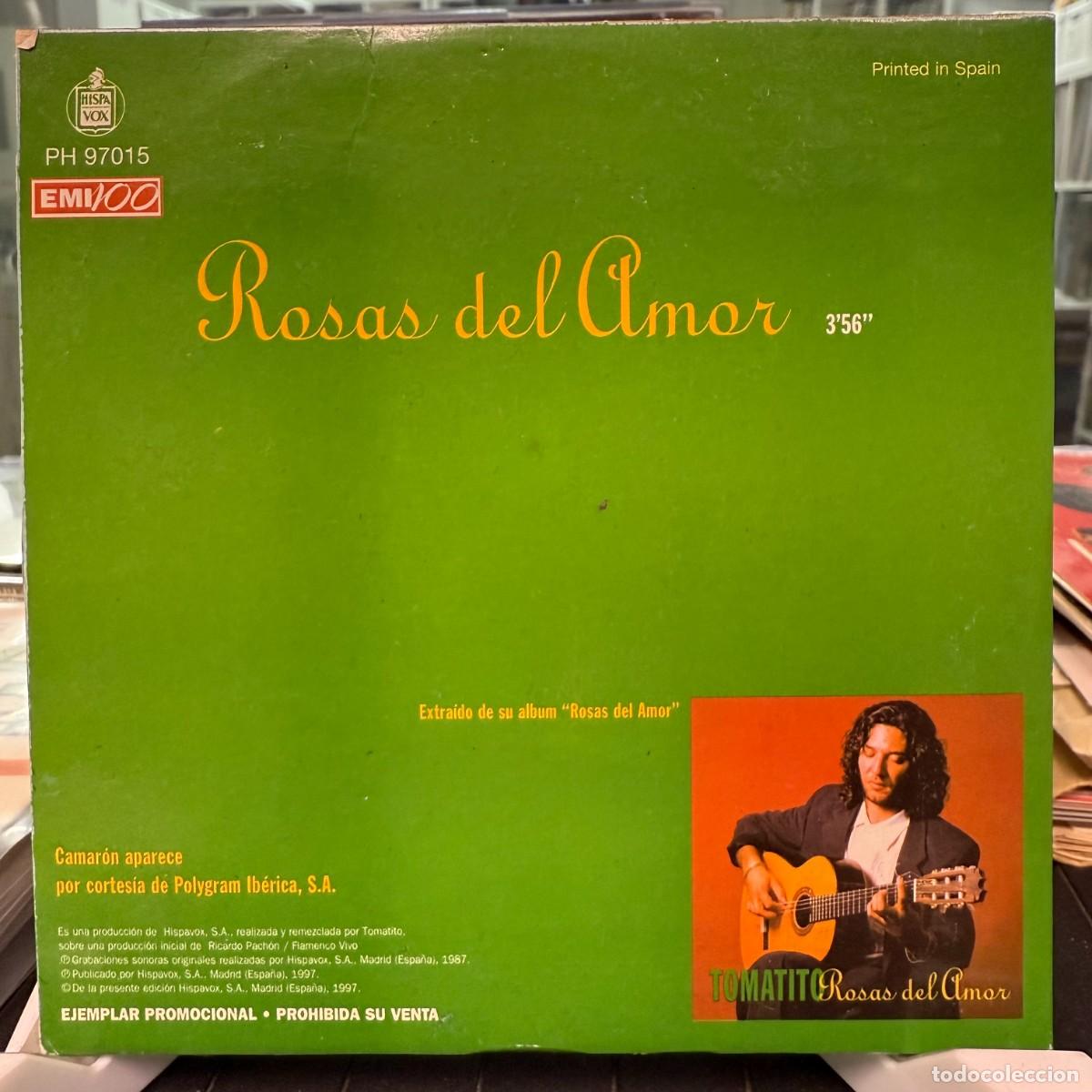 CDs de m&uacute;sica: Tomatito - Rosas Del Amor (CD, Single) - Foto 2