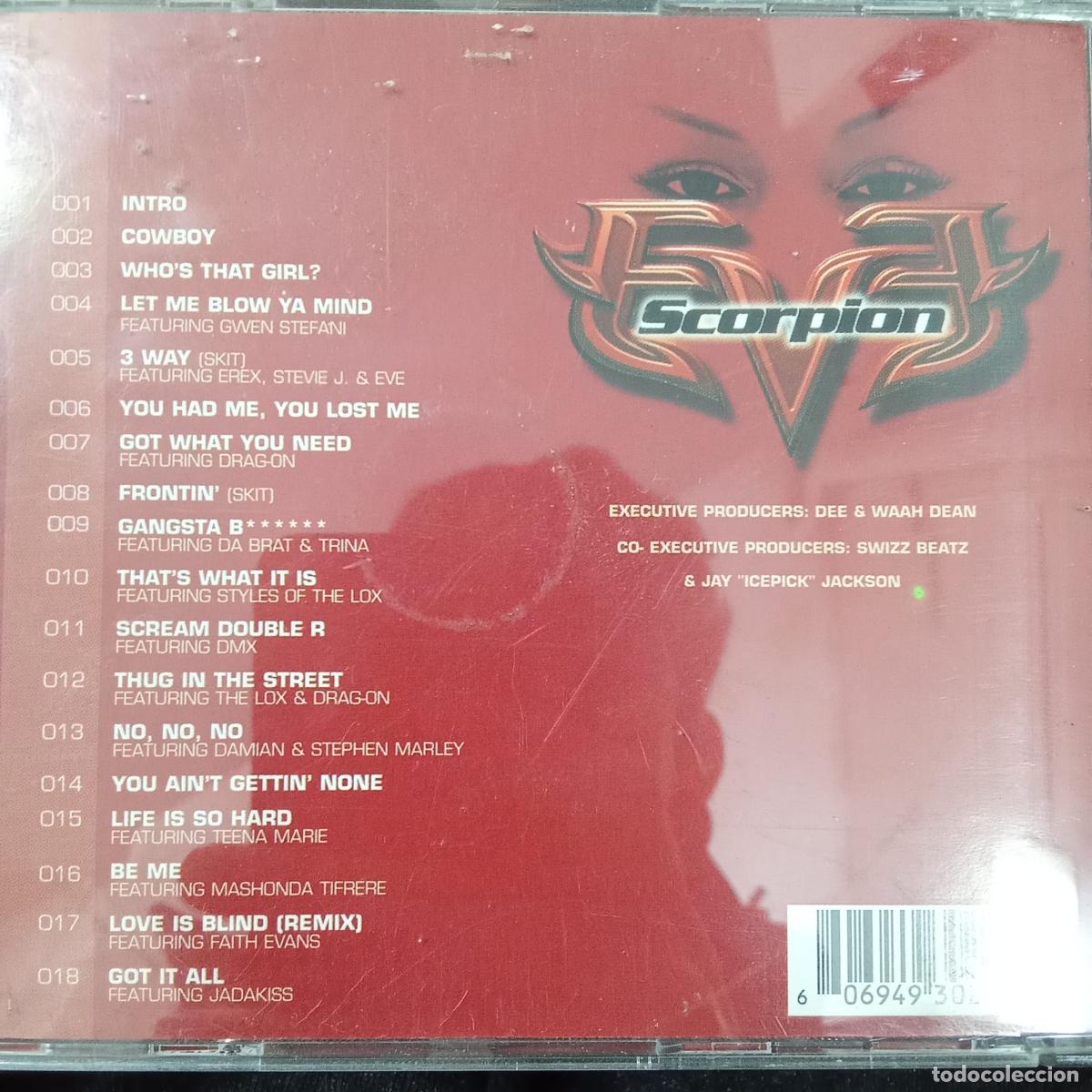 CDs de m&uacute;sica: EVE, SCORPION. CD Hip hop - Foto 2