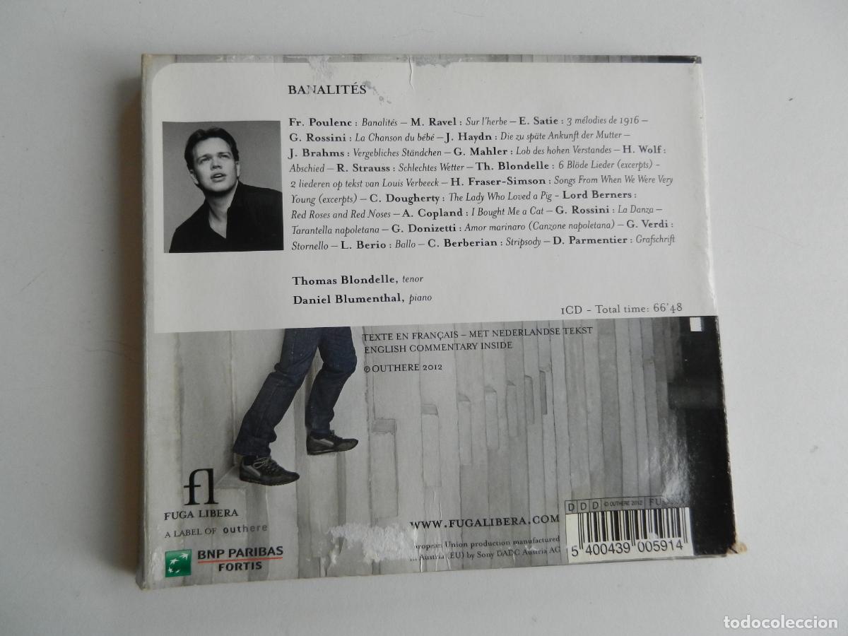 CDs de m&uacute;sica: BANALITES -THOMAS BLONDELLE - DANIEL BLUMENTHAL- CD - Foto 2