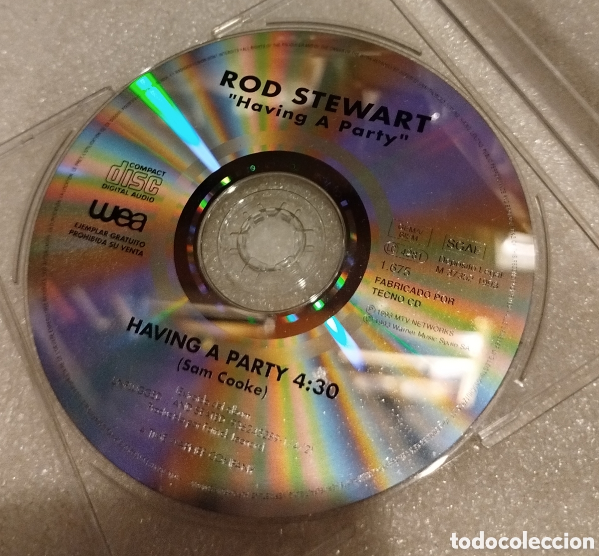 CDs de m&uacute;sica: Rod Stewart &ndash; Having A Party. CD Single - Foto 1