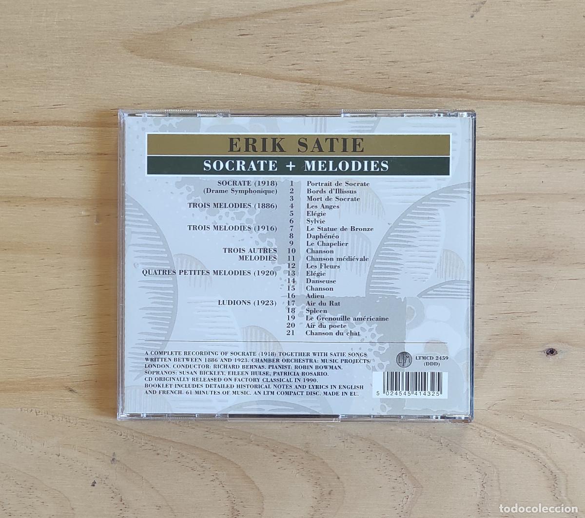 CDs de m&uacute;sica: Erik Satie - Socrate + Melodies (2014) CD - Foto 4
