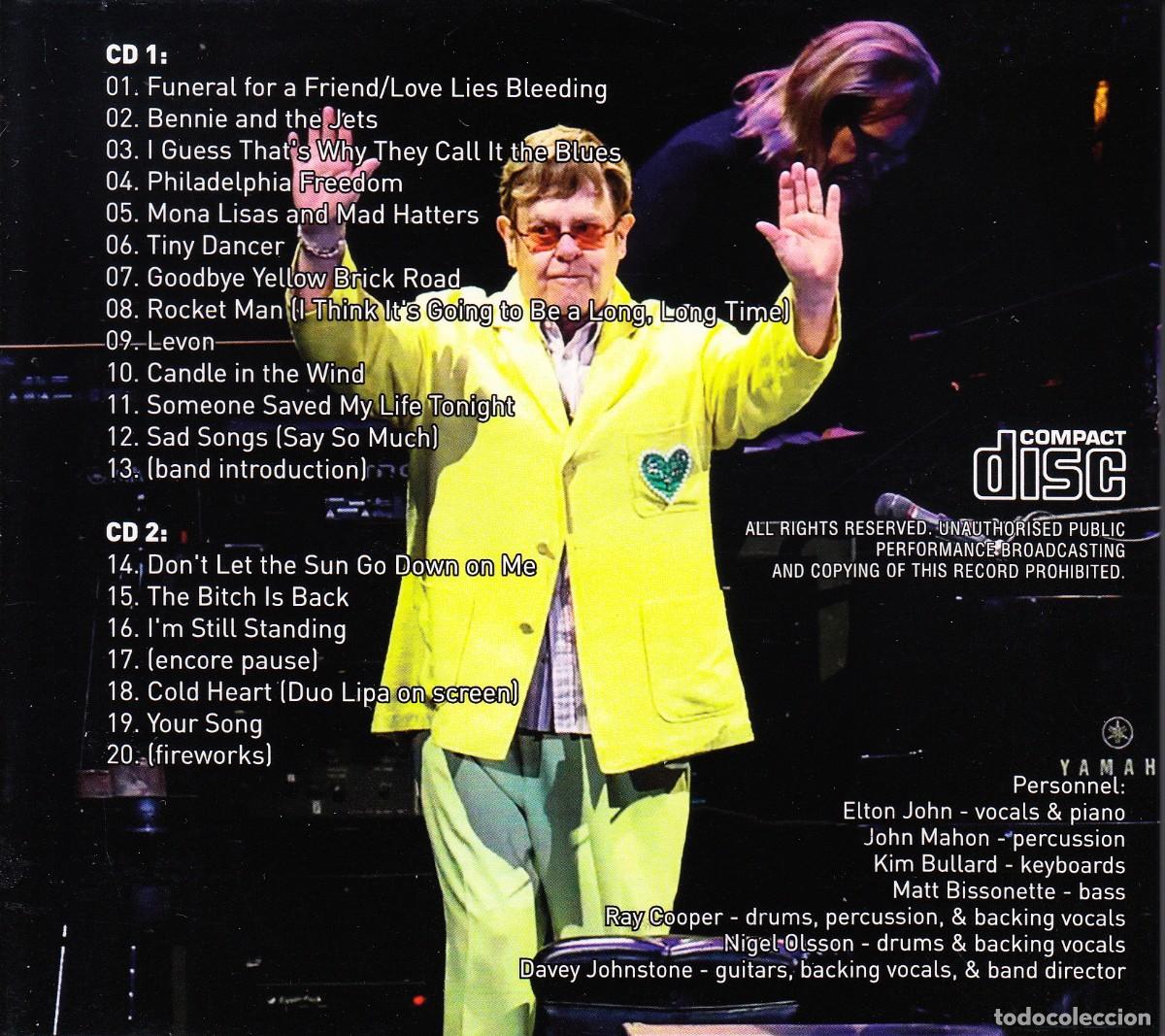 CDs de m&uacute;sica: Elton John. Petco Park 2025. 2 CD. - Foto 2