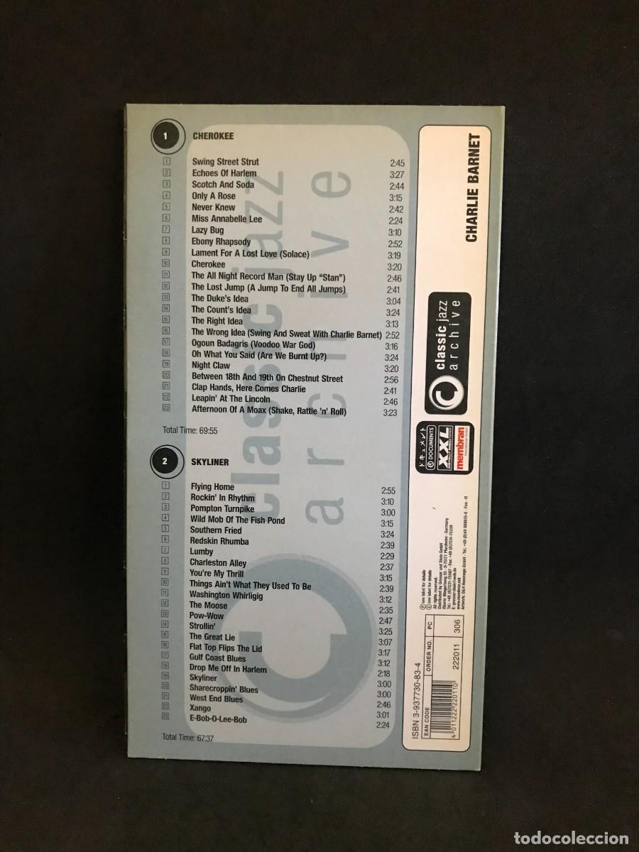 CDs de m&uacute;sica: Charlie Barnet &ndash; Mad Mab - 2 CD - Documents - Foto 2