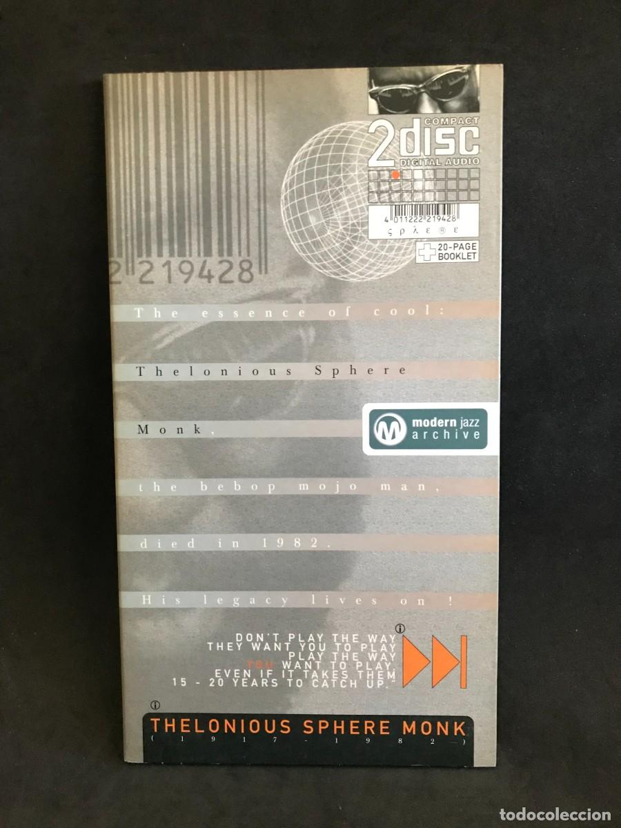 CDs de m&uacute;sica: Thelonious Monk &ndash; Modern Jazz Archive - 2 CD - Documents - Foto 1