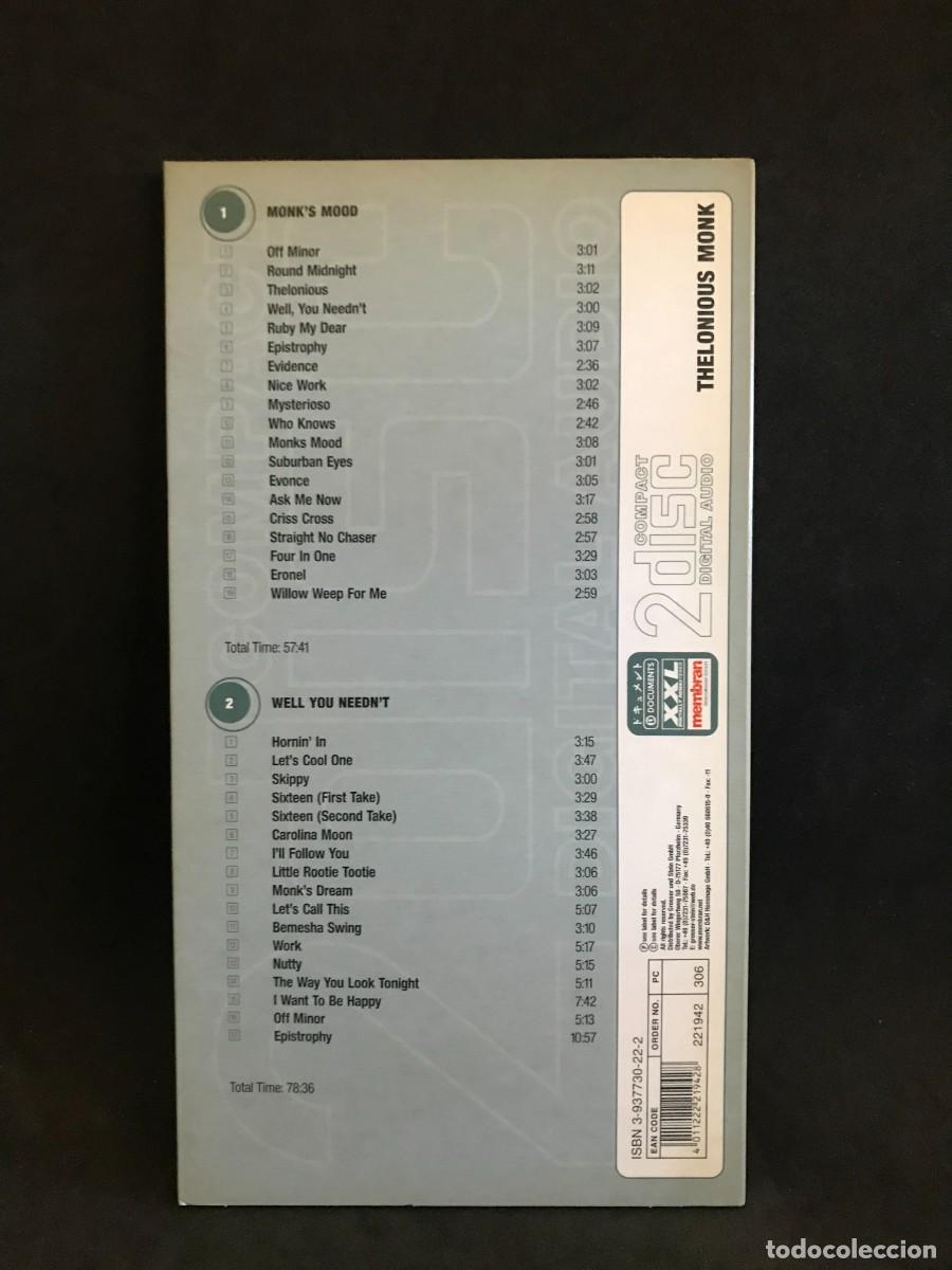 CDs de m&uacute;sica: Thelonious Monk &ndash; Modern Jazz Archive - 2 CD - Documents - Foto 2