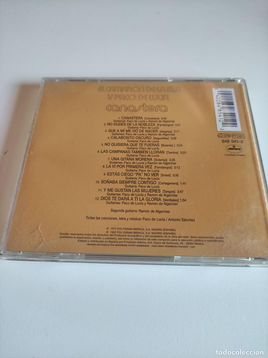 CDs de m&uacute;sica: EL CAMARON DE LA ISLA. CANASTERA. CD - Foto 2